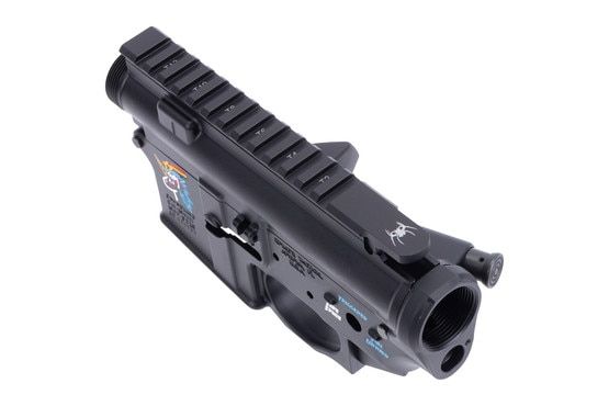 Hardcoat anodized finished AR-15 upper and lower receiver set